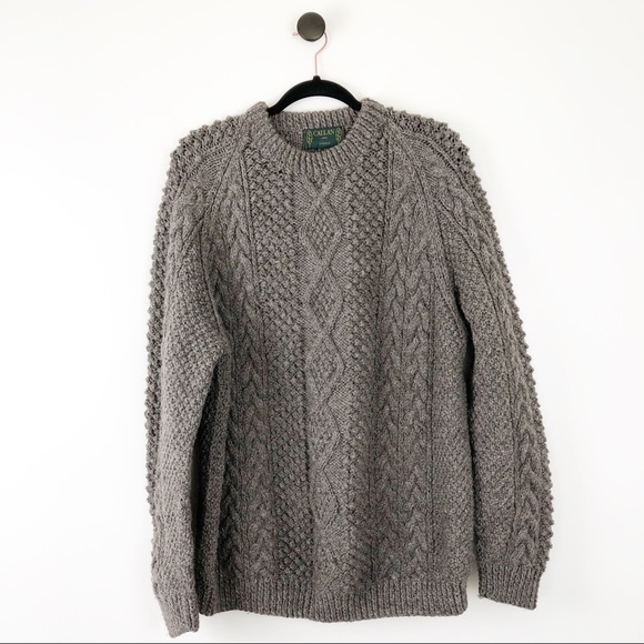 Callan Sweaters - Callan Chunky Knit Oversized Sweater Grandpa Grey